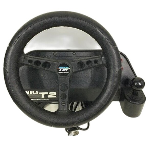 PC Thrustmaster Formula T2 - SERIAL Plug-VTG-Gaming/Racing Steering Wheel+Pedal - Picture 2 of 9